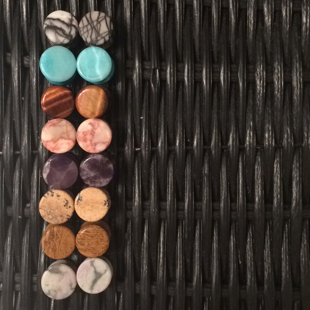 Multi Stone Ear Gauges